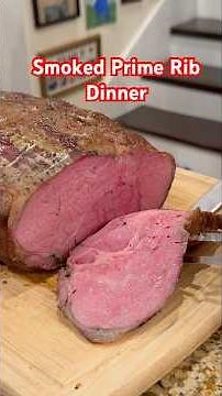 Perfectly Smoked Ribeye Roast | Santa Maria Style Prime Rib #steak #cooking #food