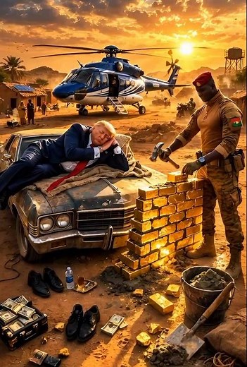 Ibrahim Tràoré vs Ibrahim funny gold meme 😂 #politicalsatire