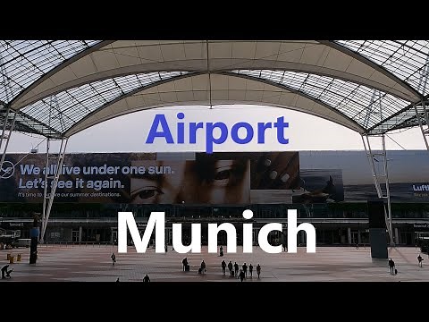 Münchener Flughafen Terminal: Airport Munich in Germany 德国慕尼黑机场候机楼随拍