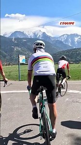 🚴🏻 Dans la roue de Bernard Hinault vers la côte de Domancy #cyclisme #hinault #bernardhinault