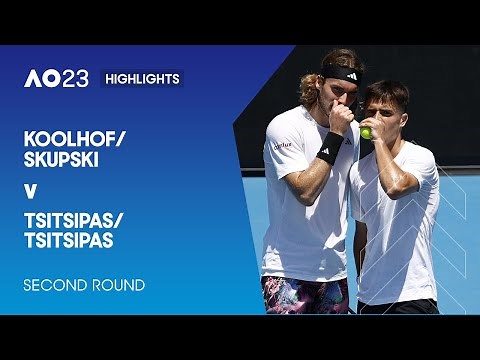 Koolhof/Skupski v Tsitsipas/Tsitsipas Highlights | Australian Open 2023 Second Round