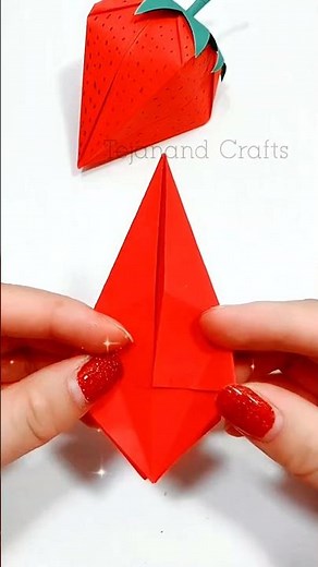 I Made Strawberry Crafts Out of Paper