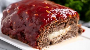 Mozzarella Stuffed Meatloaf