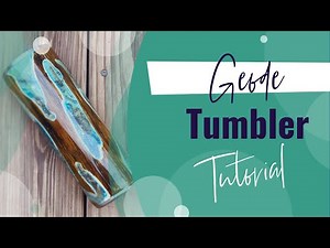 Geode Wood grain Full Vinyl Wrap Tumbler Tutorial