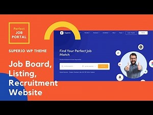Job Board Job Listing Website | Perfect Recruitment Portal | Superio WordPress Theme