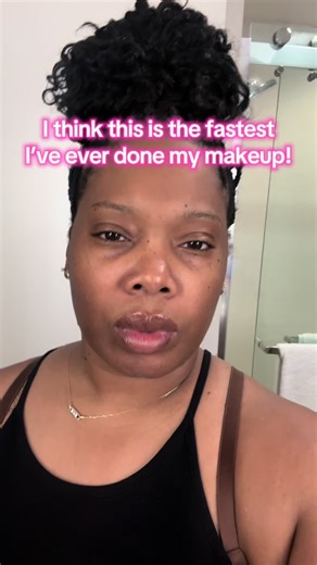 The quickest makeup routine I’ve ever done! #workmakeup #quickmakeup #timestamps