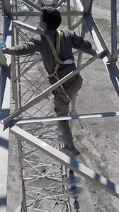 Skilled transmission lineman #linework #Lineman | Utility Titans