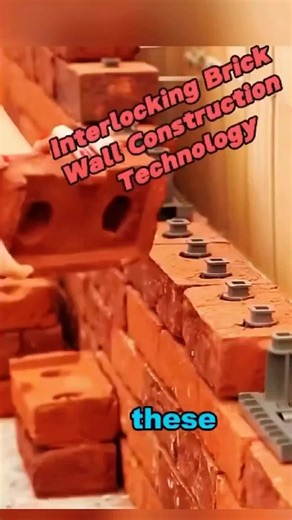 ✨ The Construction Method That Builds Walls WITHOUT Cement! 😱🏠 Have you ever seen a house built like LEGO blocks? This new interlocking brick wall technology is changing the way homes are made! Instead of using tons of cement, workers simply place the special bricks together like puzzle pieces. 🔩🧱 Each layer locks into place with clips, safety pins, and precision molds — making the process faster, cleaner, and super strong. The walls are then filled with insulation material to keep the home 