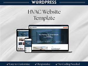 HVAC Website Template – Divi Wordpress Theme for Contractors - Etsy