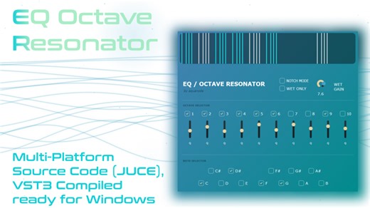 EQ Octave Resonator VST for Windows (Free Source Code)