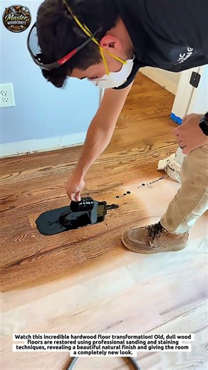 Amazing Hardwood Floor Restoration | Sanding and Staining Process That Transforms Old Floors