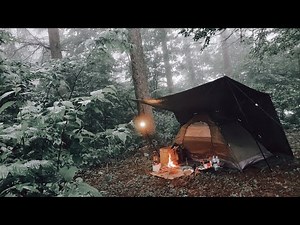 Rainy solocamping Relaxing Nature Sounds ASMR