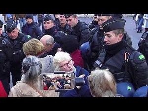 Manifestation de Génération Identitaire interdite. Paris/France - 25 Novembre 2017