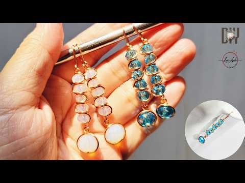 Cute earrings | Simple DIY jewelry making at home 1145