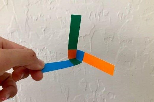 How to Make Flying Paper Helicopter with 3 Blades