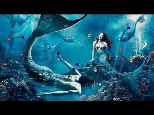 Underwater with mermaid ambience : white noise, sirens singing, bubbles