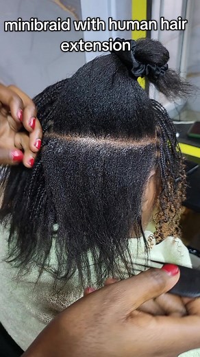 Creative Mini Braid Styles with Human Hair Extensions