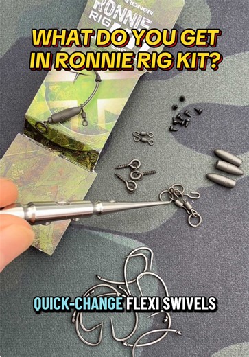 🎣 Carp anglers, this one’s a game-changer! Upgrade your setup with the GARDNER Ronnie Rig Kit – the ultimate all-in-one rig system for unbeatable hook holds, perfect presentation, and next-level reliability. 💪 Whether you’re targeting monster carp or fine-tuning your rig game, this kit has everything you need for the perfect Ronnie – trusted by pros and built for precision. 🐟 ✅ Ready-to-tie components ✅ Superior quality swivels & hooks ✅ Proven to increase catch rates 🎯 Don’t miss out – get 