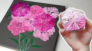 16M views · 224K reactions | So beautiful! How to paint a pink bouquet | Designer Gemma77 | Facebook