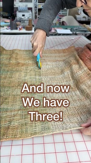Precision cutting for perfect wraps #babywearing #technique