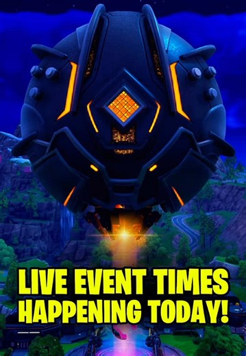 Fortnite Live Event - This Saturday! (Today) The Dark Voyager will attack the Zero Point during this live event, resulting in the Zero Point Blooming and opening up Zero Point Portals accross the map!