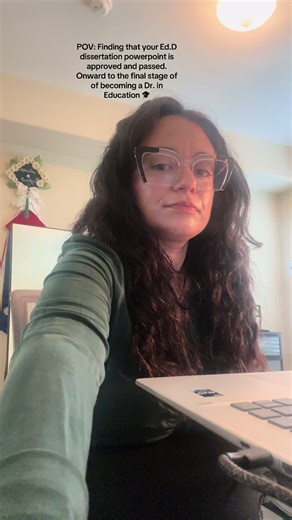 This is the half step milestone, the “hump” of defending my doctoral powerpoint in education, four years in the making, which was approved and passed. I’m so grateful to have completed this stage in my doctoral journey. It felt emotional, it definitely felt unreal. I’m almost at the finish line. #EdD #dissertationdefense