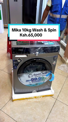 Mika 10Kg Wash & Spin Machine - Front Load, Fully Automatic