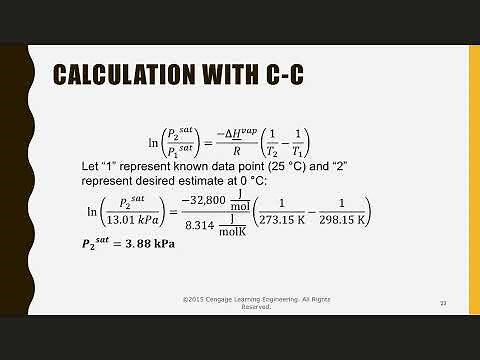 ChE 2110 Chapter 8c - The Antoine Equation and Selecting a Vapor Pressure Equation