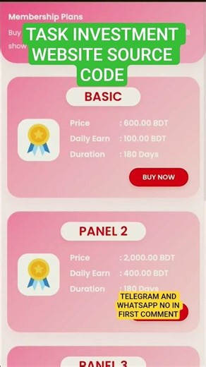 PHP laravel Task Investment Website Source Code #investmentwebsite
