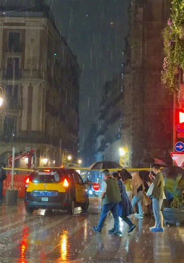 Barcelona in the Rain 🇪🇸🌧️: A Glimpse of the City