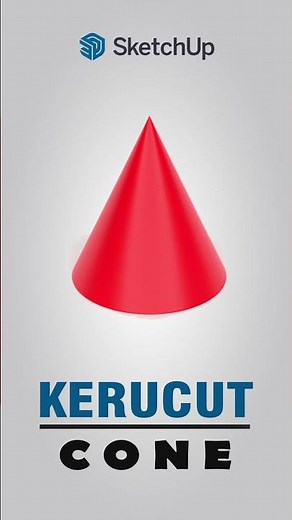 1 MENIT MEMBUAT KERUCUT / CONE DENGAN SKETCHUP