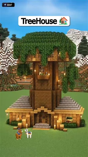Minecraft_Builds on Instagram: "I Built My DREAM Treehouse in Minecraft! ✨ Forget small huts in oak trees, we're building the whole tree! 🌳✨ This is my ultimate custom treehouse, a complete mega-base built from scratch. The trunk holds multiple floors with storage, enchanting, and living quarters, all topped with a massive canopy lookout. This was a huge project, but so worth it! What do you rate this epic treehouse from 1-10? Let me know! 👇 Minecraft, Treehouse, Mega-Base, Minecraft Build, Cu