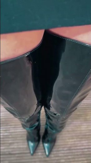 Women black thigh high boots - Fashion leather #fashion #trends #leather #highboots