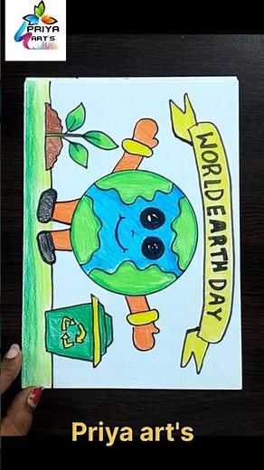world earth day 2025 | earth day poster | earth day activity ideas | earth day project ideas | earth