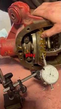 S-10 differential 7.5 measuring backlash of pinion gear and ring gear#diy #automobile #mechanic