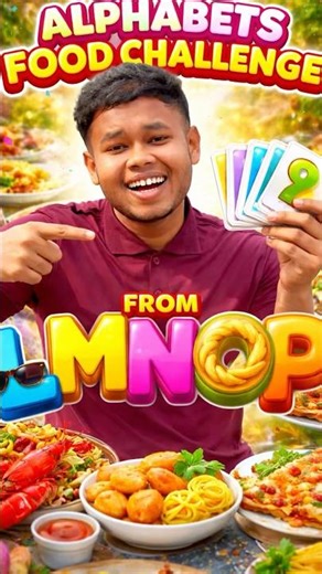 L to P alphabet food challenge 😬#shorts #youtube