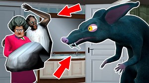 Granny and Scary Teacher vs Monster Rat - funny horror animation parody (p.154) | Funny Horror Animation