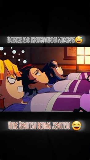 "when inosuke meet zenitsu.... pure comedy 😂#demonslayer #shorts