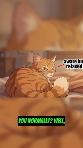 The evolutionary reason your cat sleeps like this #catbehavior #animalfacts #shorts