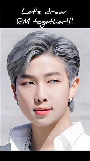 RM Realistic Drawing | BTS Fan Art #shorts
