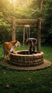 Tiger Mother Saves Her Cub From Well #Rescue #Animals #Tiger | Jibrizy