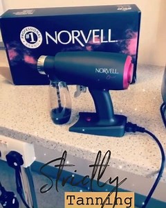 Happy Halloween! leave the orange out of your tans! 😜 Our spray tanners will be glamming the Strictly lot! 💃🏽🕺🏼 . The new Oasis Airbrush spray tanning device is perfect for a professional standard tan💕 Every purchase comes with a #FREE litre of our COSMO solution 💫✨ | Norvell Tanning