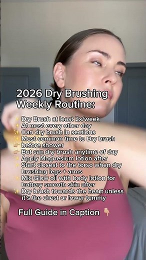 This exfoliation works! 😳 Beauty Secrets Skincare Tips Hacks Dry Brushing Massage Tutorial Guide