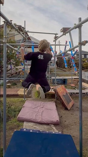 Let's increase the difficulty of the SASUKE 3rd stage [Pipe Slider]! #sasuke #ninjawarrior #train...