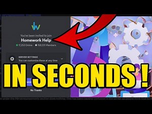 HOW to JOIN HOMEWORK HELP DISCORD SERVER ✅PC & MOBILE✅