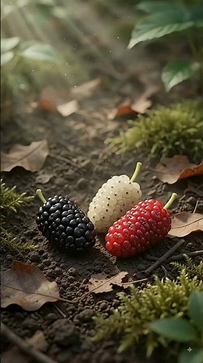 Black vs White vs Red Mulberry Tree Growth | Hyper Realistic AI 8K