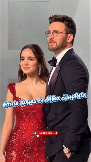 Chris Evans & Alba Baptista Epic Vanity Fair Moment ❤️ #chrisevans #albabaptista #oscars #vanityfair