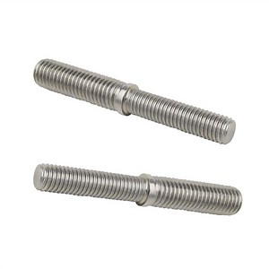 [Hot Item] Double Ended Threaded Stud Bolts M10 to M12 304 Stainless Steel Thread Adapter for Structural Column Fasteners