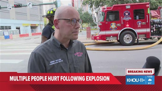 Update: 6 people injured in explosion at high-rise in downtown Houston