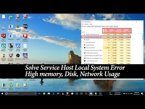 How To Fix Service Host Local System Error | High Memory, Disk, Network Usage